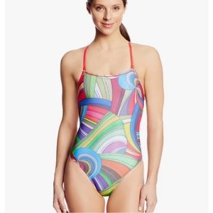 NWT‎ Speedo Women’s One Piece Train II Swimsuit size 8 34